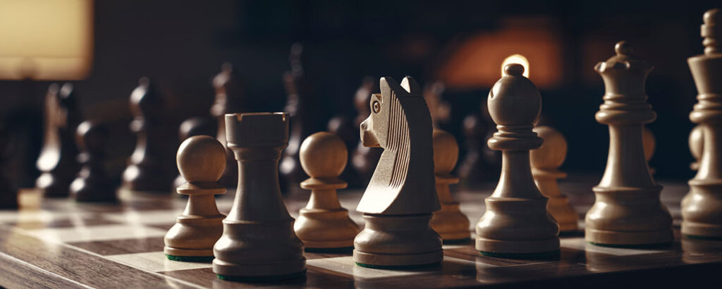 chess pieces on chess board